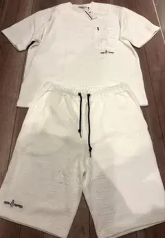 ハッシュパピー ブリスター Tシャツ パンツ セットアップ M ホワイト 白