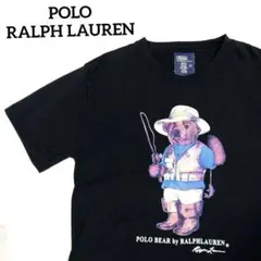 ポロラルフローレン ポロベア フィッシング ブラック Tシャツ M~Lサイズ