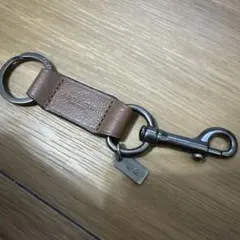 COACH コーチキーリング キーホルダー レザー ブラウン メンズ レディース