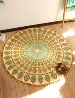 チャイハネ 円形ラグ