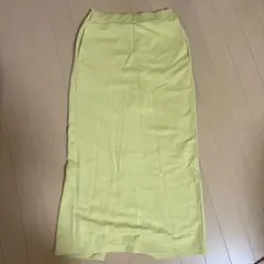 LOWRYSFARM イエロー タイトスカート ロングスカート Fサイズ