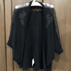 axes肩レースボレロカーディガン