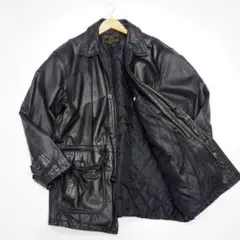 【良品】90s 裏キルティング 本革 ハーフコート SEAHOP CLUB　L