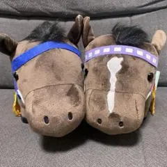 ソウルラッシュ　アイドルホース　ぬいぐるみ　Mサイズ　デムーロ騎手サイン付き 競馬 ソウルラッシュ ぬいぐるみ Sサイズ