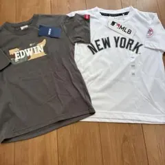EDWIN MLB キッズ　Tシャツ120 男の子　ホワイト　半袖　トップス