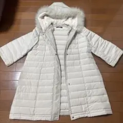 StyleNote フード付きダウンジャケット Lサイズ アイボリー