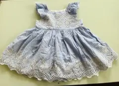 【美品】babyGAP 夏用 刺繍 ワンピース 90〜95㎝　女の子