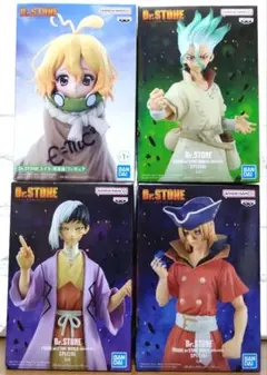 Dr.STONE　フィギュア　千空　龍水　ゲン　スイカ　4種10体セット Dr.STONEフィギュア 4種セット スイカ 石神千空 あさぎりゲン 七海龍水