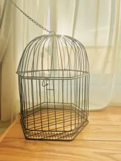 골동품 아이언 버드 케이지 새장 인테리어 잡화 디스플레이 용