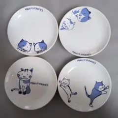 MANHATTANER'S 猫のイラスト皿 4枚セットのサムネイル