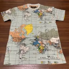 10.DEEP Tシャツ 世界地図 総柄 Sサイズのサムネイル