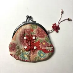 花柄がま口財布