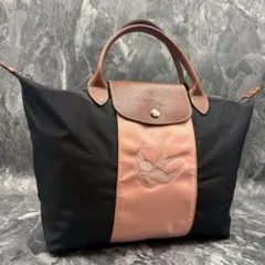 ロンシャン ル プリアージュ トートバッグ M ツバメ 刺繍 ナイロン 1018