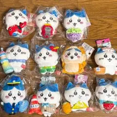 ご当地ちいかわ　ぬいぐるみキーチェーン ハチワレセット