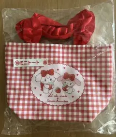 サンリオ 当りくじ ミニトート赤