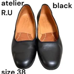 美品】atelier R.U. Tストラップ レザーシューズ 38 - メルカリ