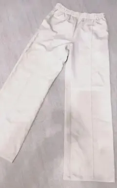 【GU】アイボリー ストレートパンツ ウエストゴム Sサイズ