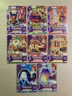 アイカツカード　紅林珠璃　サングリアローズ　8点セット