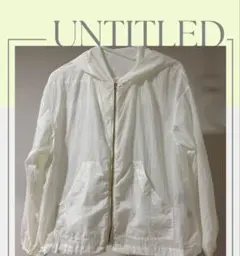 UNTITLEDアンタイトル シアー ジップ 白 UV冷房対策 サイズ1(S)のサムネイル