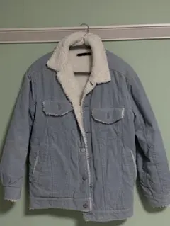 Heather ボア襟付きフリースジャケット