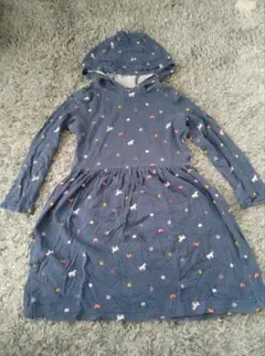 carter's　フード付きワンピース　長袖　ユニコーン　虹　宇宙