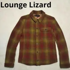 ラウンジリザード オンブレチェック柄　長袖シャツジャケット