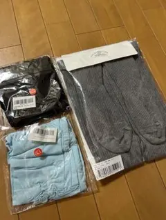 3足セット ソックス 黒・青・グレー　サイズ120