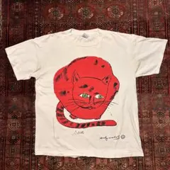 90s USA製 Andy Warhol Sam Cat アートTシャツ 猫XL - メルカリ