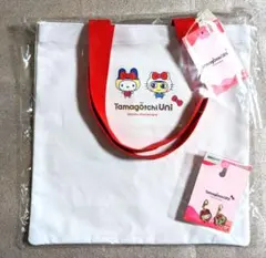 Tamagotchi Uni　トートバック　チャーム　まめっち　ハローキティ