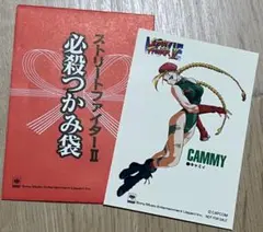 非売品　ストリートファイターII 必殺つかみ袋 キャミィ シール