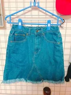 バックローズ刺繍デニムスカート値下げ可能!!!