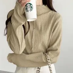 GeeRA ジーラ 前後２wayメロウハイネックカットソー