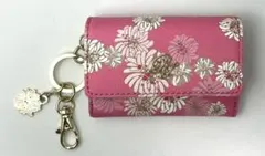 【未使用】PAUL&JOE ポールアンドジョー 三つ折り財布 花柄 ピンク ミニのサムネイル