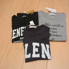 LサイズのロンT1枚　LサイズTシャツ1枚　半袖160サイズ1枚　新品タグ付き