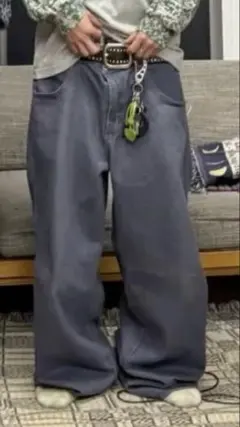 ま*様 L.A.GATE baggy denim us古着　greeny sk8のサムネイル