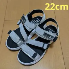 MOONSTAR Ni-mo　スポーツサンダル　シルバー　22cm　キラキラ