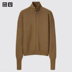 UNIQLO U メリノブレンドフルジップセーター　ドライバーズニットL
