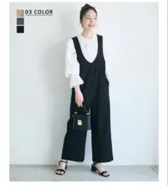 ディープUネックサロペット Ｆサイズ BASEMENTonlineのサムネイル
