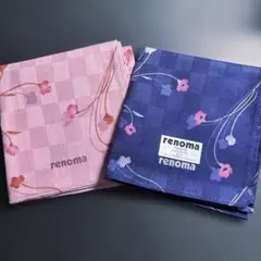renoma レノマ ハンカチ 2枚セット 花柄