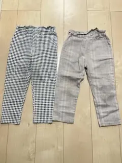 女の子　ボトムス　長ズボン　ズボン　100 ブランシェス　プティマイン　チェック