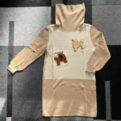 Polly Anna　トイプードル　犬　ベージュ　ハイネック　タートルネック