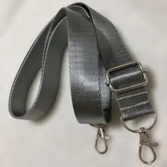 ④購入者様限定　シルバーグレー色　シルバー銀色金具　ショルダーベルト