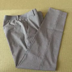 チェック柄スキニーパンツ