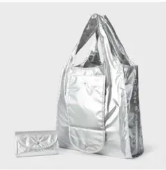 DEAN & DELUCA シルバー エコバッグ 折りたたみのサムネイル
