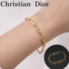 美品✨ Christian Dior ブレスレット CDロゴ ゴールド