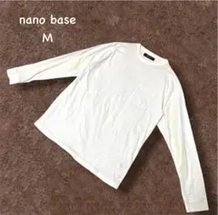 ナノユニバース【M】カットソー　Tシャツ　袖原色デザイン　コットン　洗える