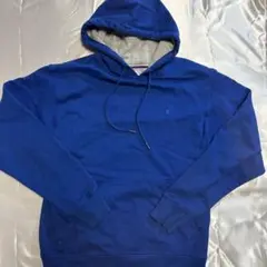 E*A様 Champion 青 フード付きパーカー　やや汚れあり　910