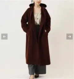 ジャーナルスタンダード レサージュ　アンゴラウール　フード　コート