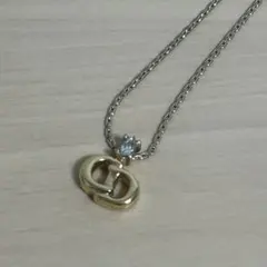 クリスチャンディオールラインストーンネックレス