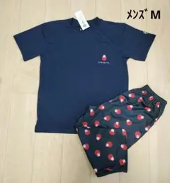 新品 ＊ 【メンズM】 永楽屋　赤だるま　半袖　パジャマ　ルームウェア